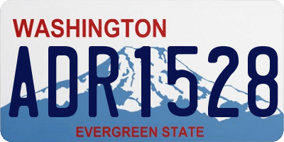 WA license plate ADR1528