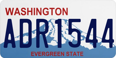 WA license plate ADR1544