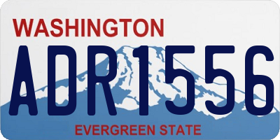 WA license plate ADR1556