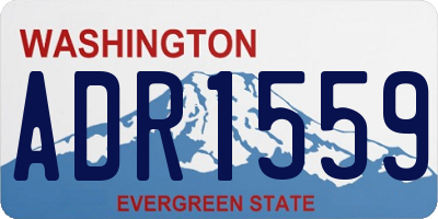 WA license plate ADR1559