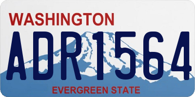 WA license plate ADR1564