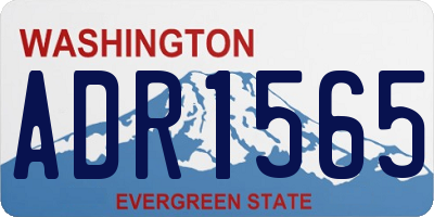 WA license plate ADR1565