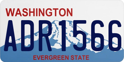 WA license plate ADR1566