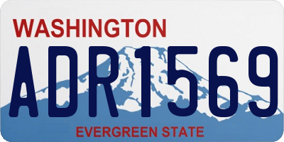 WA license plate ADR1569