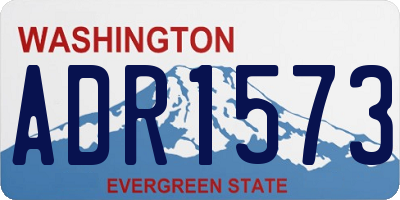WA license plate ADR1573