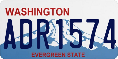 WA license plate ADR1574