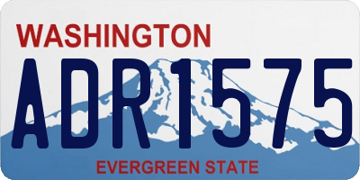 WA license plate ADR1575