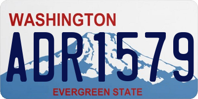 WA license plate ADR1579