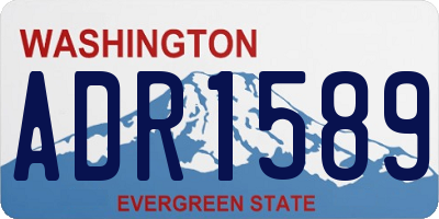 WA license plate ADR1589