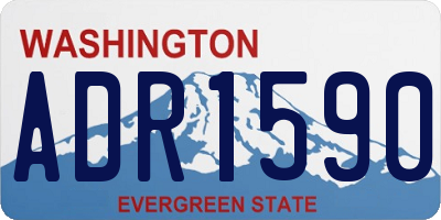 WA license plate ADR1590