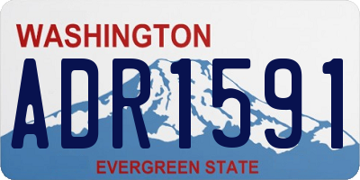 WA license plate ADR1591