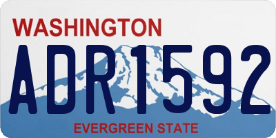 WA license plate ADR1592