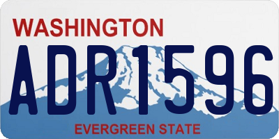 WA license plate ADR1596