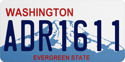 WA license plate ADR1611