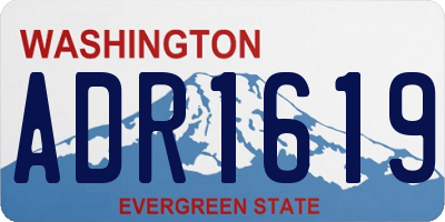 WA license plate ADR1619