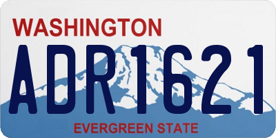 WA license plate ADR1621