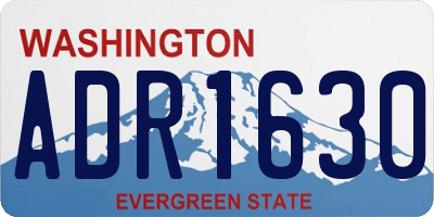 WA license plate ADR1630