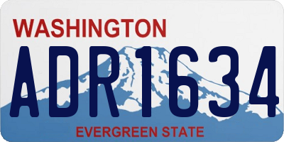 WA license plate ADR1634
