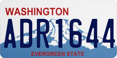 WA license plate ADR1644
