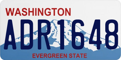 WA license plate ADR1648