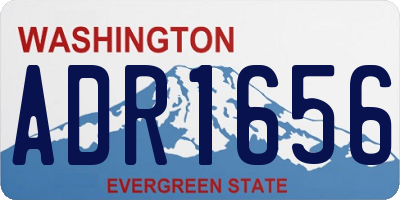 WA license plate ADR1656