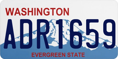 WA license plate ADR1659