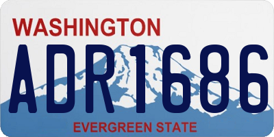 WA license plate ADR1686