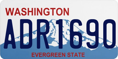 WA license plate ADR1690