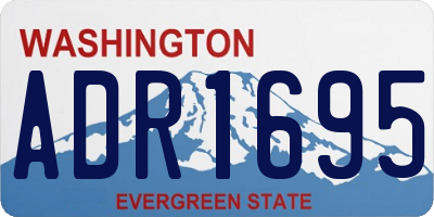 WA license plate ADR1695