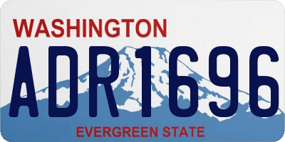 WA license plate ADR1696