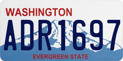 WA license plate ADR1697