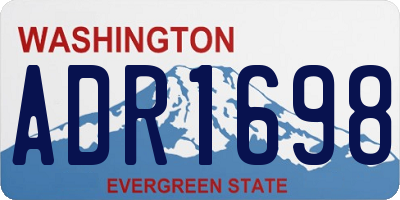 WA license plate ADR1698