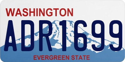 WA license plate ADR1699