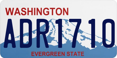WA license plate ADR1710