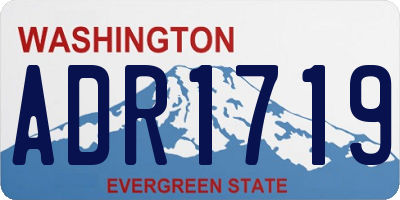 WA license plate ADR1719