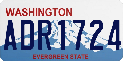 WA license plate ADR1724