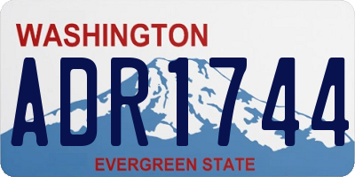 WA license plate ADR1744