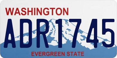 WA license plate ADR1745