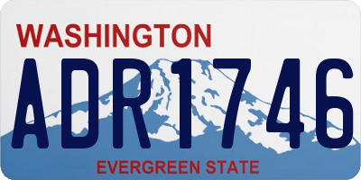 WA license plate ADR1746
