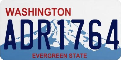 WA license plate ADR1764