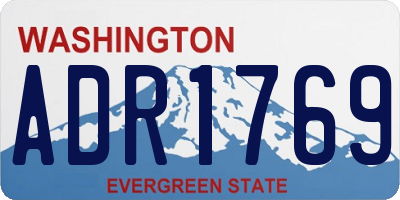 WA license plate ADR1769