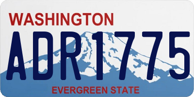 WA license plate ADR1775
