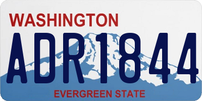WA license plate ADR1844