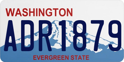 WA license plate ADR1879