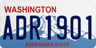 WA license plate ADR1901