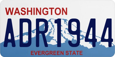 WA license plate ADR1944