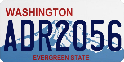WA license plate ADR2056