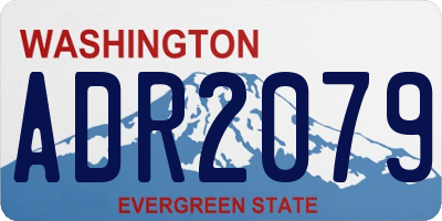 WA license plate ADR2079