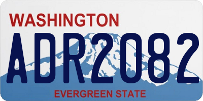 WA license plate ADR2082