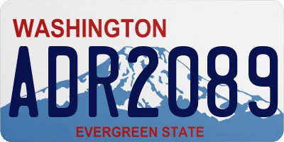 WA license plate ADR2089